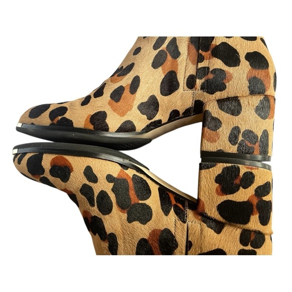 COLE HAAN GRANDSERIES JAGUAR PRINT CALF HAIR BOOTIES NWOT SZ 6.5 B - Picture 11 of 16
